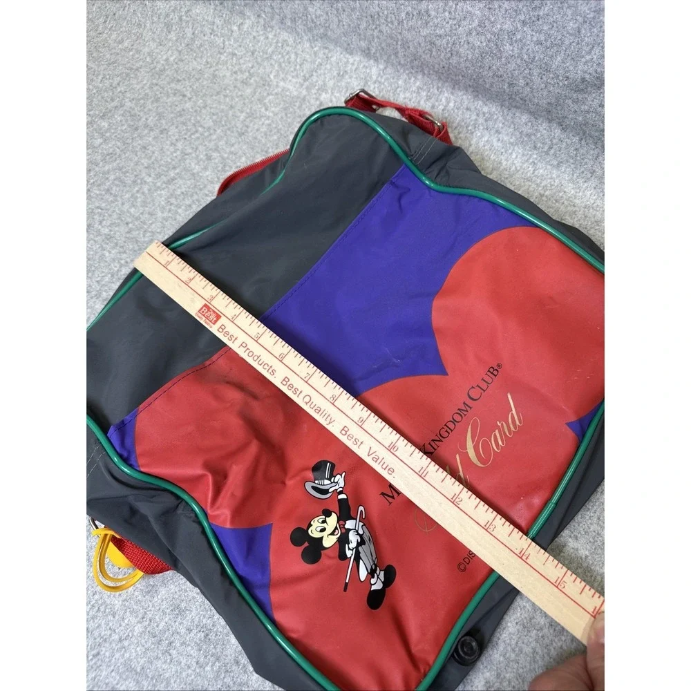 Magic Kingdom Club Gold Card Mickey Tote Shoulder Bag Vinyl Pockets Luggage Tag